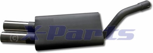 Sportauspuff 2x76mm für bmw - sportauspuff,